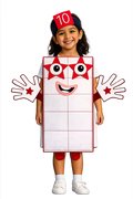 White Number 10 Costume – Halloween Math Costume for Kids & Adults (Pre-order — ships in mid-August)