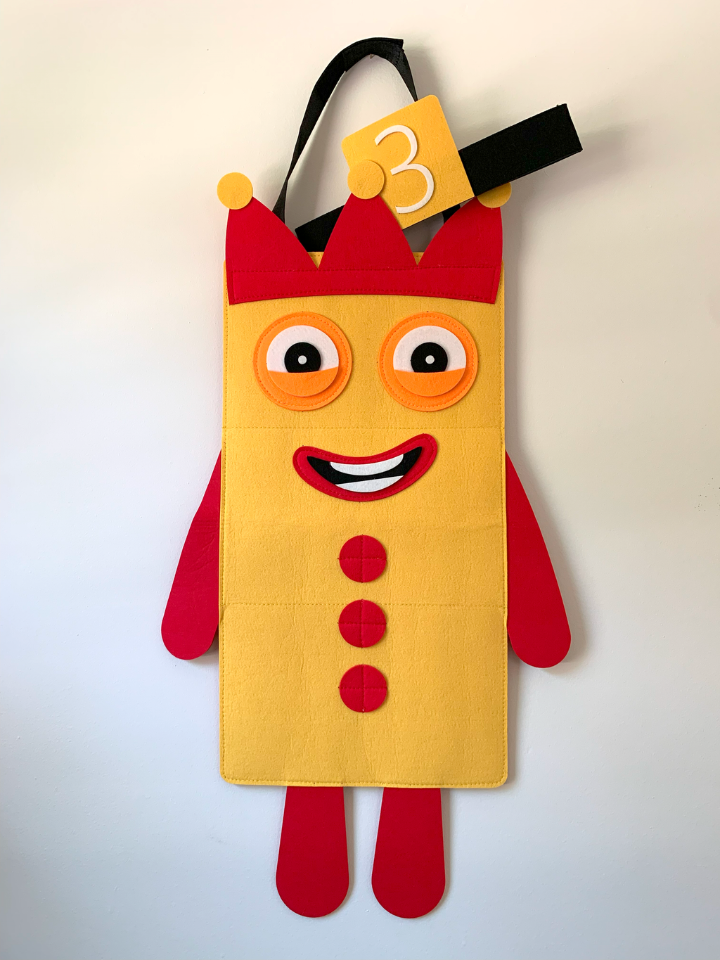 Yellow Number 3 Costume – Halloween Math Costume for Kids & Adults (Pre-order — ships in mid-August)