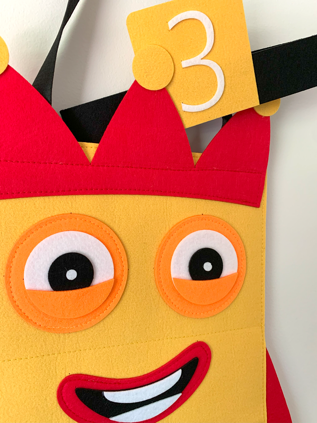 Yellow Number 3 Costume – Halloween Math Costume for Kids & Adults (Pre-order — ships in mid-August)