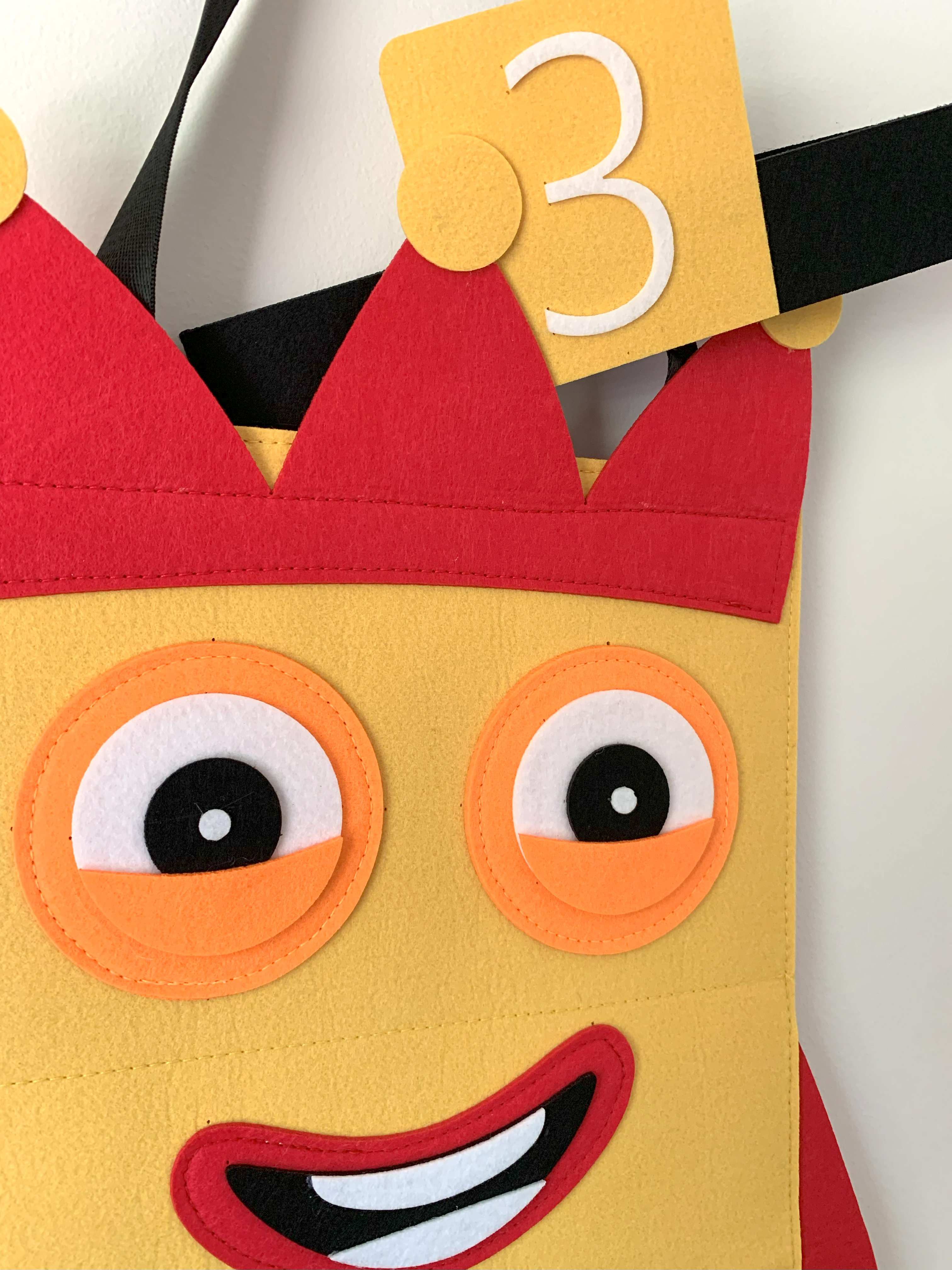 Yellow Number 3 Costume – Halloween Math Costume for Kids & Adults (Pre-order — ships in mid-August)
