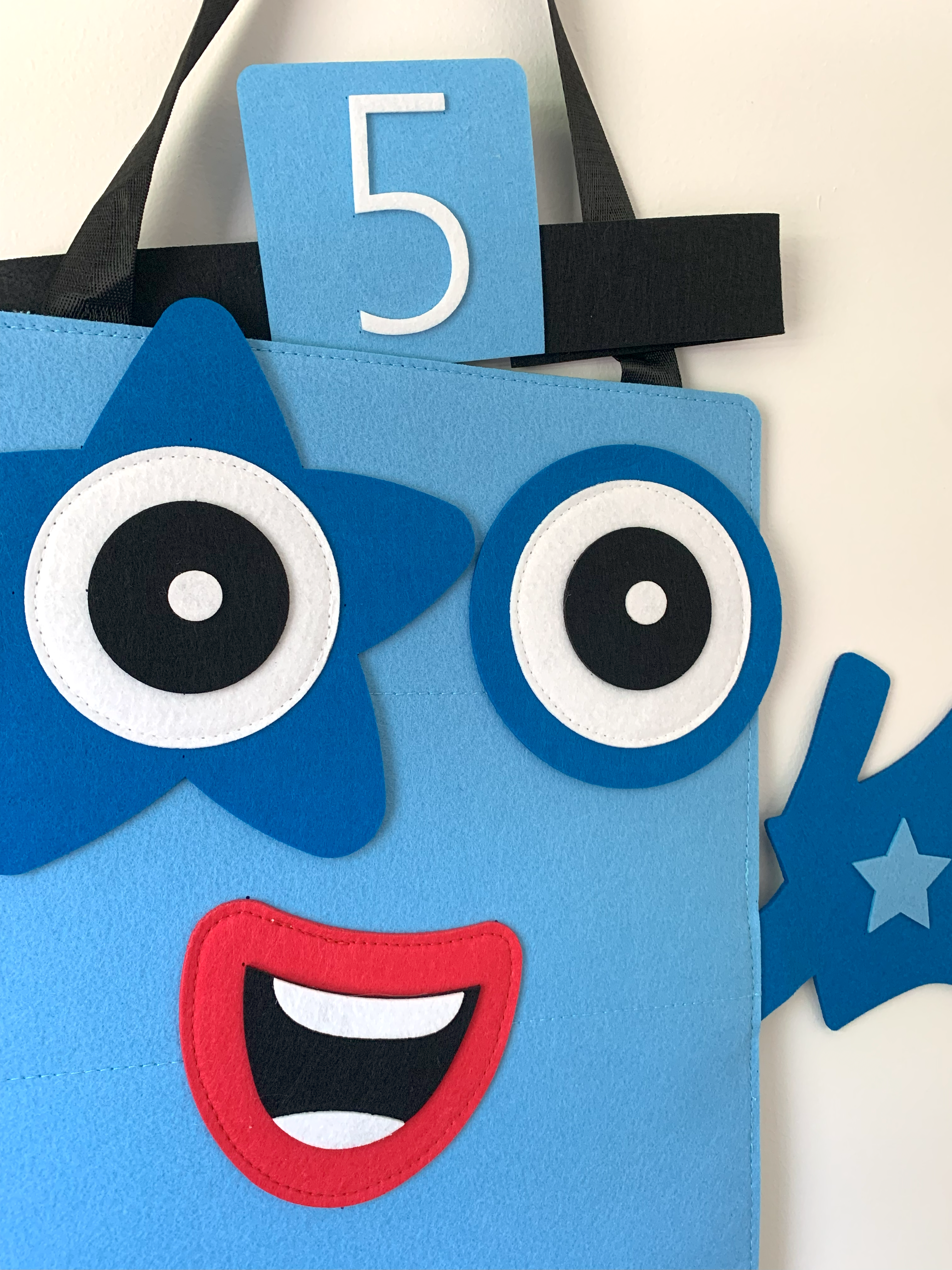 Light Blue Number 5 Costume – Halloween Math Costume for Kids & Adults (Pre-order — ships in mid-August)