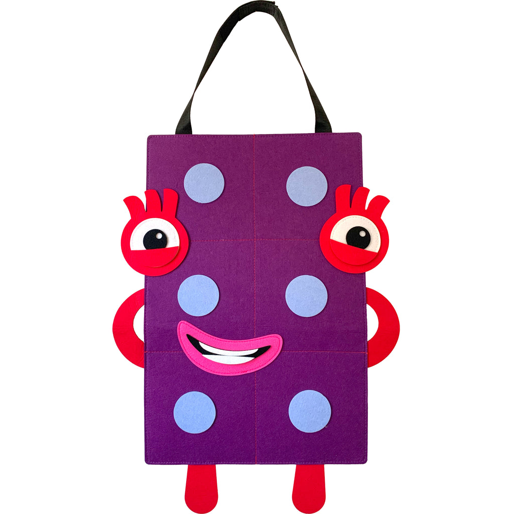 Purple Number 6 Costume – Halloween Math Costume for Kids & Adults (Pre-order — ships in mid-August)