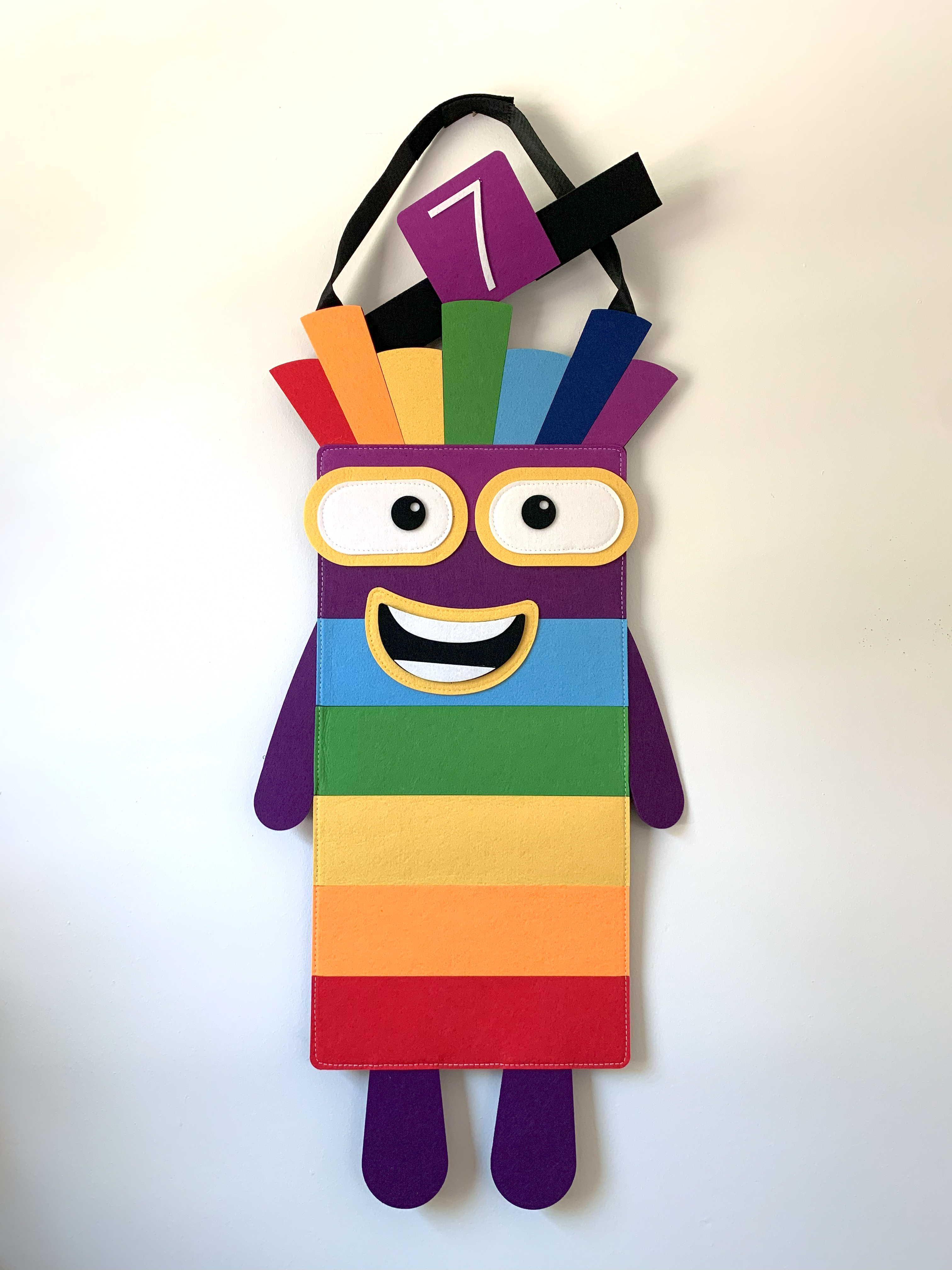 Rainbow Number 7 Costume – Halloween Math Costume for Kids & Adults (Pre-order — ships in mid-August)