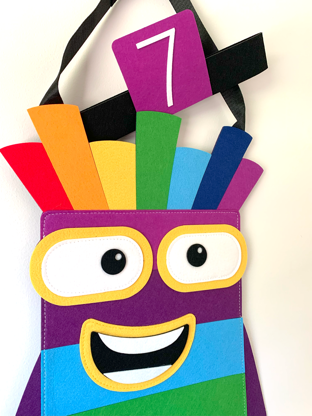 Rainbow Number 7 Costume – Halloween Math Costume for Kids & Adults (Pre-order — ships in mid-August)