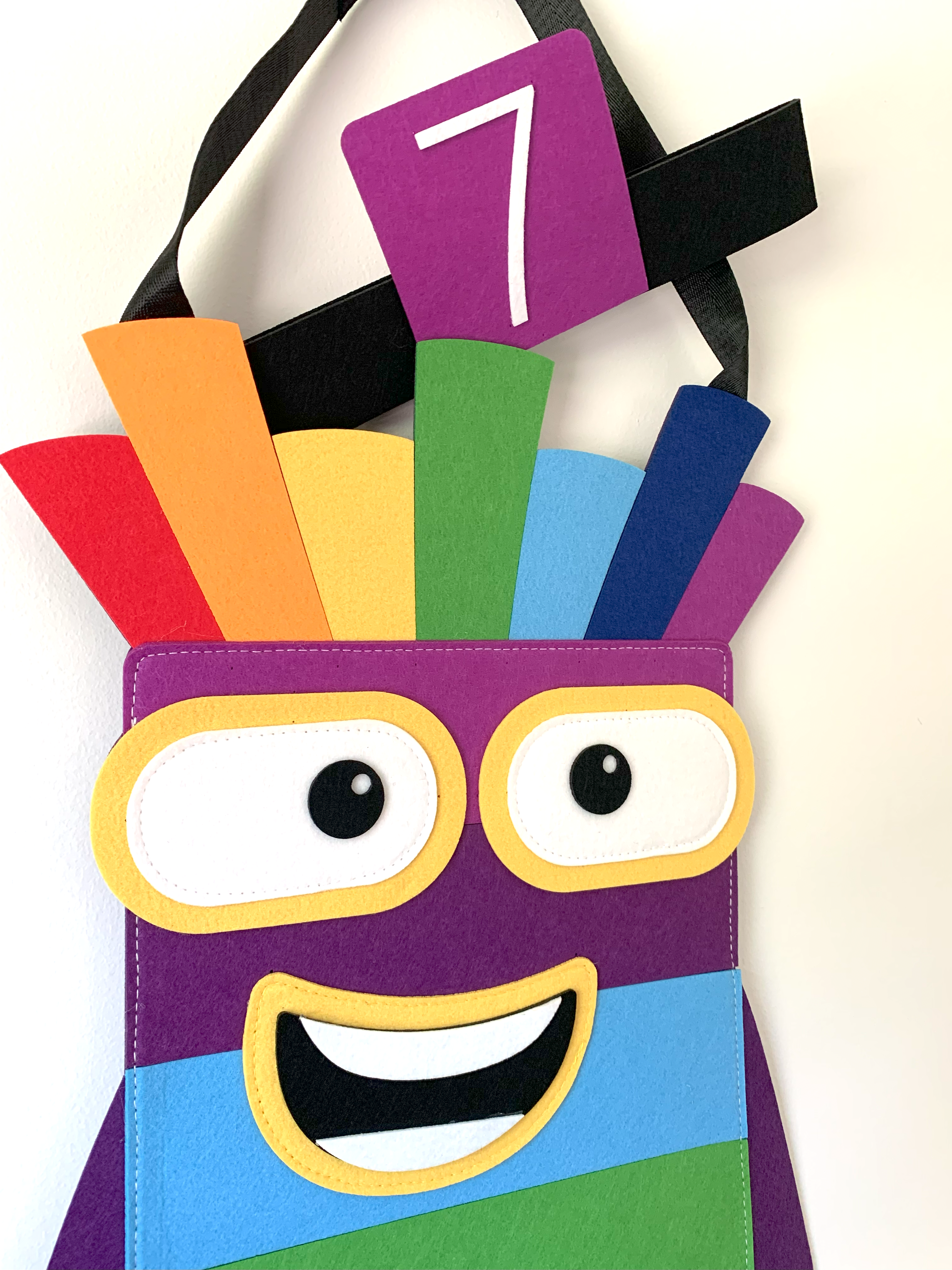 Rainbow Number 7 Costume – Halloween Math Costume for Kids & Adults (Pre-order — ships in mid-August)