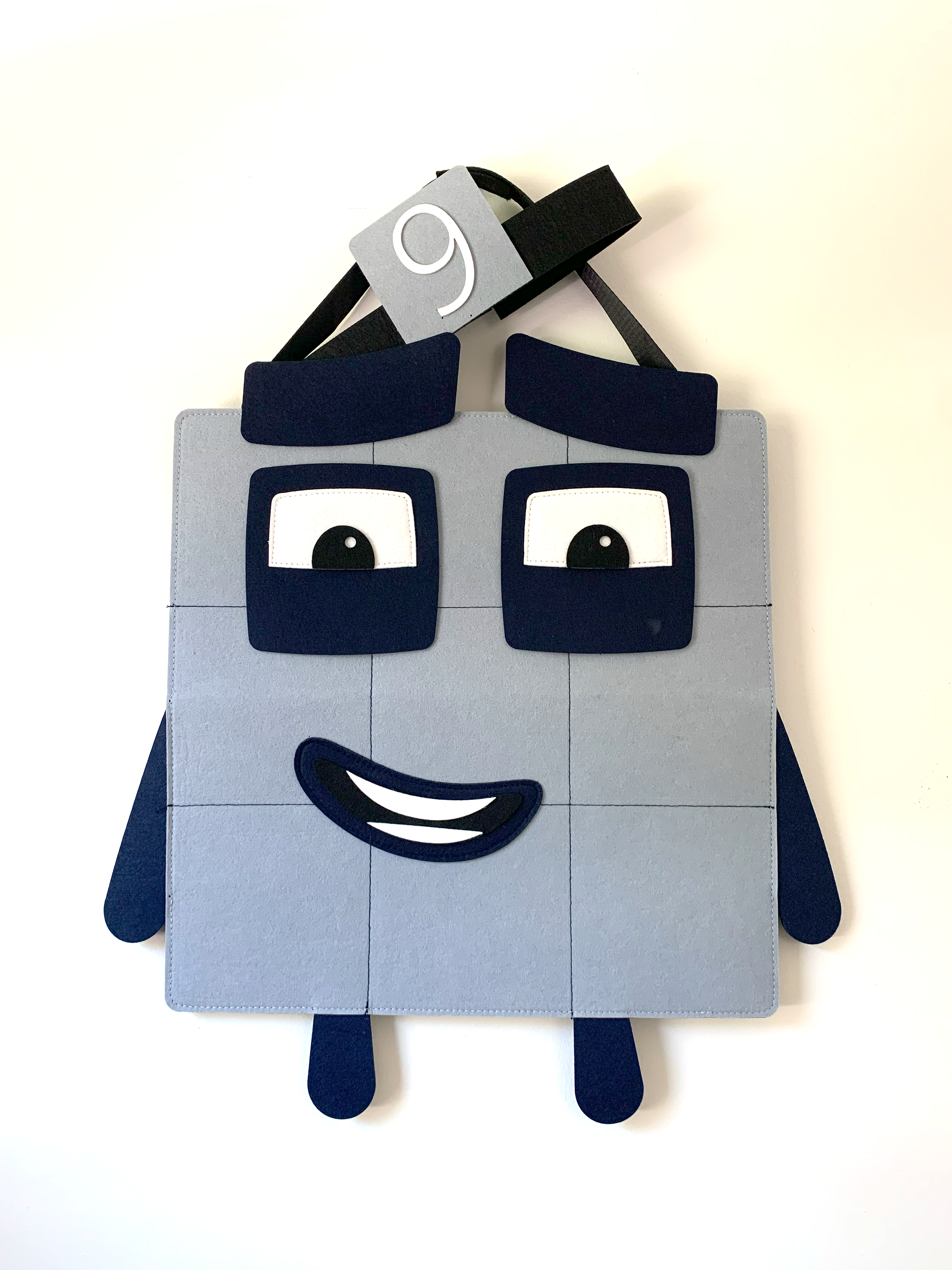 Gray Number 9 Costume – Halloween Math Costume for Kids & Adults (Pre-order — ships in mid-August)